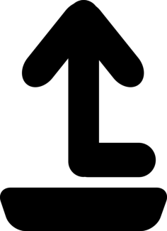 Phone Top View With Up Arrow Symbol To Answer A Call Stencil Svg Vector, Free Vectors File